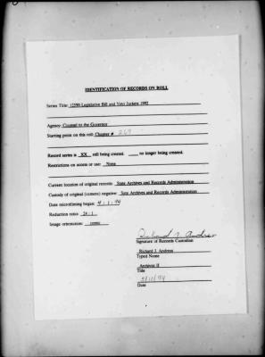NYS Bill and Veto Jackets: 1992, Chapter 269