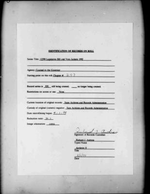 NYS Bill and Veto Jackets: 1992, Chapter 297