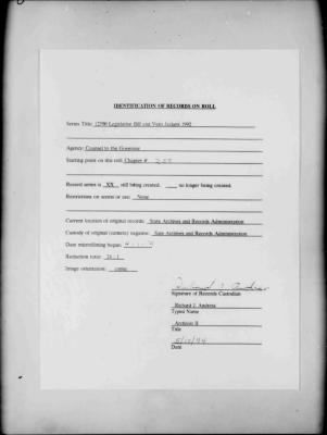 NYS Bill and Veto Jackets: 1992, Chapter 255