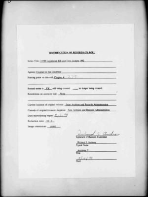 NYS Bill and Veto Jackets: 1992, Chapter 279
