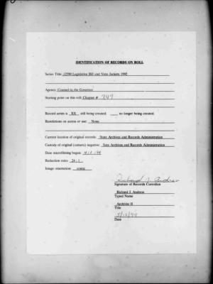 NYS Bill and Veto Jackets: 1992, Chapter 349