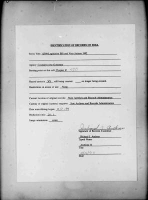 NYS Bill and Veto Jackets: 1992, Chapter 400