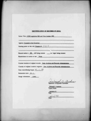 NYS Bill and Veto Jackets: 1992, Chapter 324