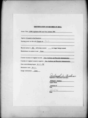 NYS Bill and Veto Jackets: 1992, Chapter 362