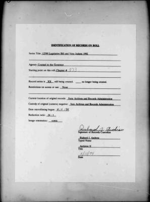 NYS Bill and Veto Jackets: 1992, Chapter 373