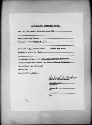 NYS Bill and Veto Jackets: 1992, Chapter 367