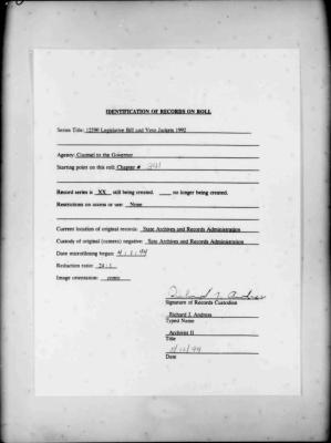 NYS Bill and Veto Jackets: 1992, Chapter 341