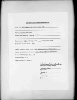 NYS Bill and Veto Jackets: 1992, Chapter 364