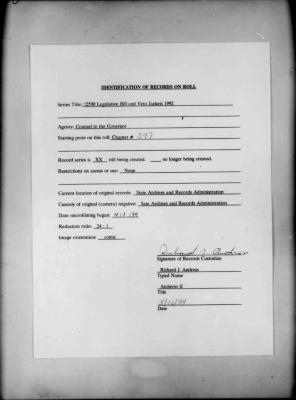 NYS Bill and Veto Jackets: 1992, Chapter 397