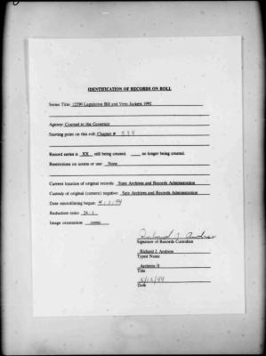 NYS Bill and Veto Jackets: 1992, Chapter 334
