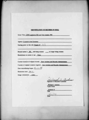 NYS Bill and Veto Jackets: 1992, Chapter 313