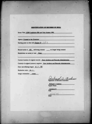 NYS Bill and Veto Jackets: 1992, Chapter 389