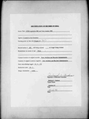 NYS Bill and Veto Jackets: 1992, Chapter 347