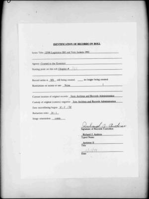 NYS Bill and Veto Jackets: 1992, Chapter 366