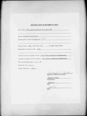 NYS Bill and Veto Jackets: 1992, Chapter 353