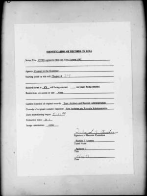 NYS Bill and Veto Jackets: 1992, Chapter 319