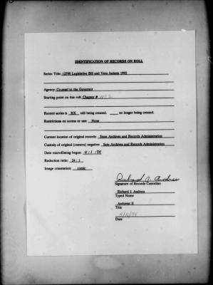 NYS Bill and Veto Jackets: 1992, Chapter 402