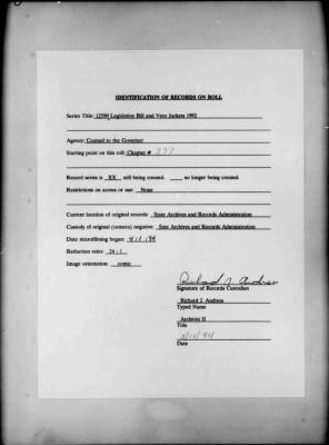 NYS Bill and Veto Jackets: 1992, Chapter 377