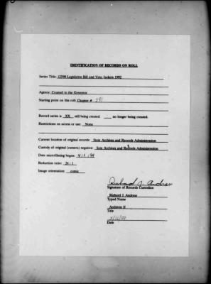 NYS Bill and Veto Jackets: 1992, Chapter 381