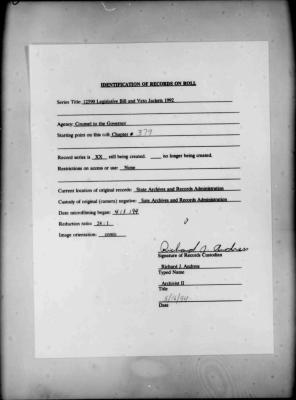 NYS Bill and Veto Jackets: 1992, Chapter 379
