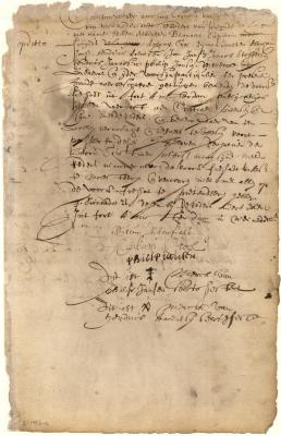 Bill of sale from the owners of the frigate La Garce to Christiaen Pietersen and his partners