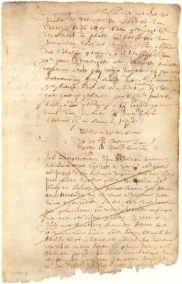 Declaration of Egbert van Borsum as to a quarrel between Catelyn Trico and Surgeon Paulus van der Beeck