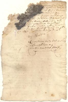 Note of Thomas Baxter in favor of Richard Brudnell