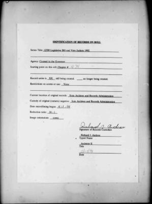 NYS Bill and Veto Jackets: 1992, Chapter 474