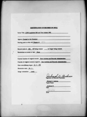 NYS Bill and Veto Jackets: 1992, Chapter 506