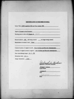 NYS Bill and Veto Jackets: 1992, Chapter 449