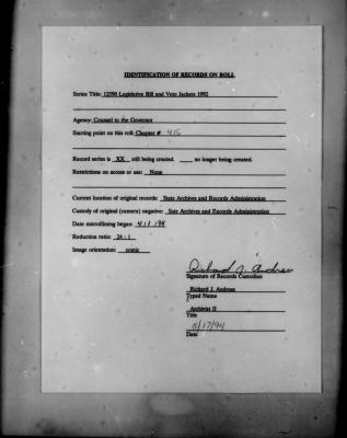 NYS Bill and Veto Jackets: 1992, Chapter 416