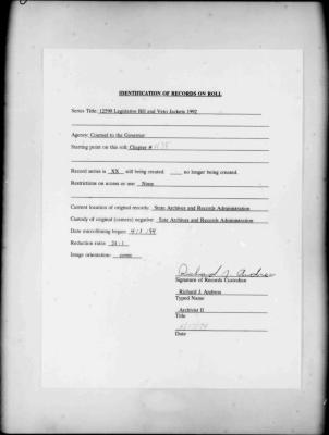 NYS Bill and Veto Jackets: 1992, Chapter 438