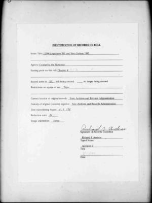 NYS Bill and Veto Jackets: 1992, Chapter 452