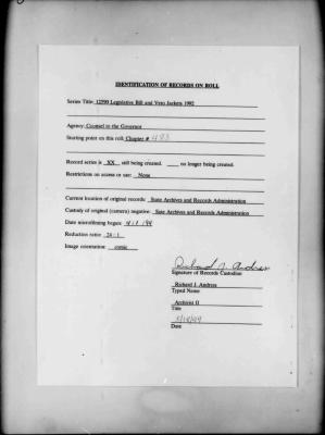 NYS Bill and Veto Jackets: 1992, Chapter 483