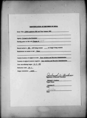 NYS Bill and Veto Jackets: 1992, Chapter 419
