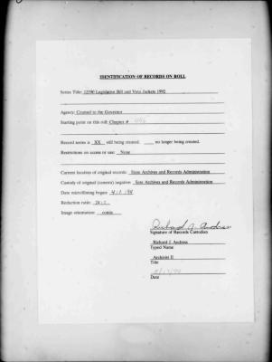 NYS Bill and Veto Jackets: 1992, Chapter 446
