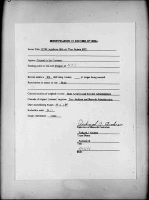 NYS Bill and Veto Jackets: 1992, Chapter 493