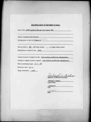 NYS Bill and Veto Jackets: 1992, Chapter 479