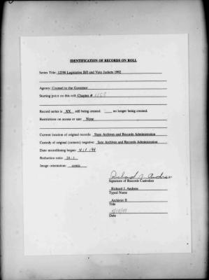 NYS Bill and Veto Jackets: 1992, Chapter 468