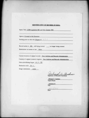 NYS Bill and Veto Jackets: 1992, Chapter 435