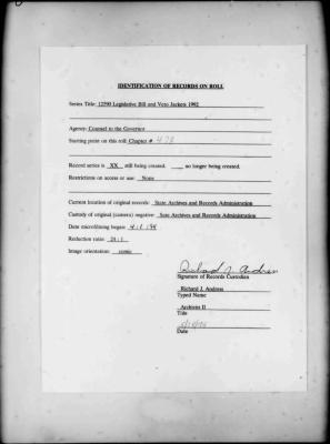 NYS Bill and Veto Jackets: 1992, Chapter 478