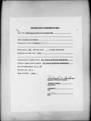 NYS Bill and Veto Jackets: 1992, Chapter 469