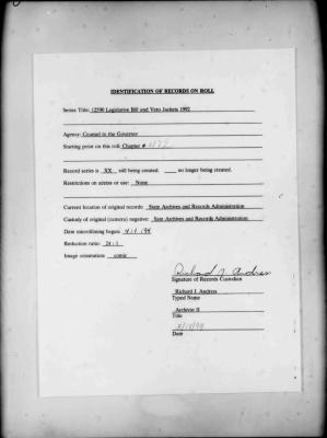 NYS Bill and Veto Jackets: 1992, Chapter 472