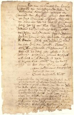 Declaration of G. Vastrick and G. de Leeuw that they heard Burger Jorissen say cloth in the storehouse belonged to P. van den Bergh