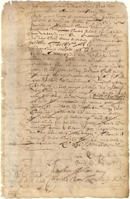 Bond of Dirck Claessen Boot to Willem Teller for the payment of 204 guilders for board