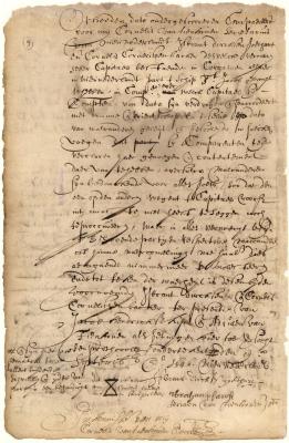 Mutual release by Isbrant Dircksen Goethart and Cornelis Cornelissen Backer of all claims in regard to goods imported by them