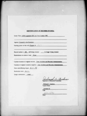 NYS Bill and Veto Jackets: 1992, Chapter 567
