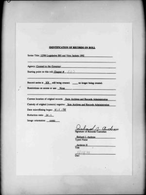 NYS Bill and Veto Jackets: 1992, Chapter 507