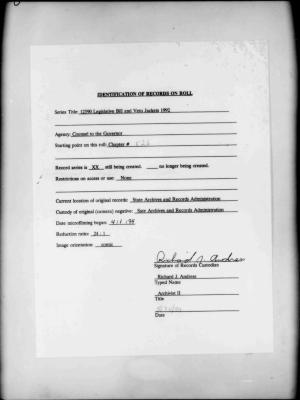 NYS Bill and Veto Jackets: 1992, Chapter 526