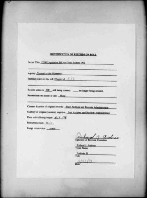 NYS Bill and Veto Jackets: 1992, Chapter 556